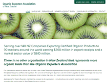 Tablet Screenshot of organictradenz.com